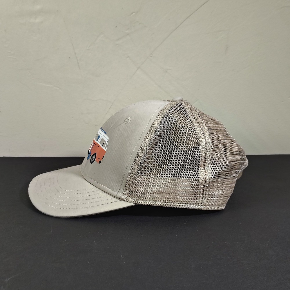 YETI Hat Cap Snapback Tan Orange Mesh Trucker Van Graphic One Size Womens - Picture 2 of 11